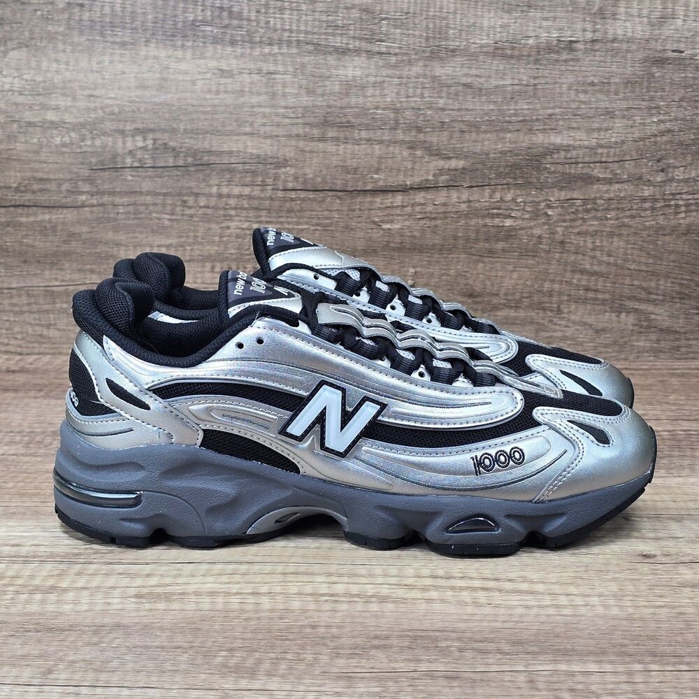 New Balance 1000 Men's Size 9.5 D Silver Black Sneakers (M1000EGR) NEW
